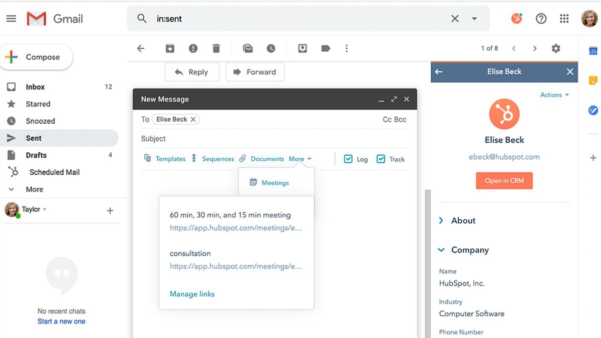 increase sales, hubspot gmail integration
