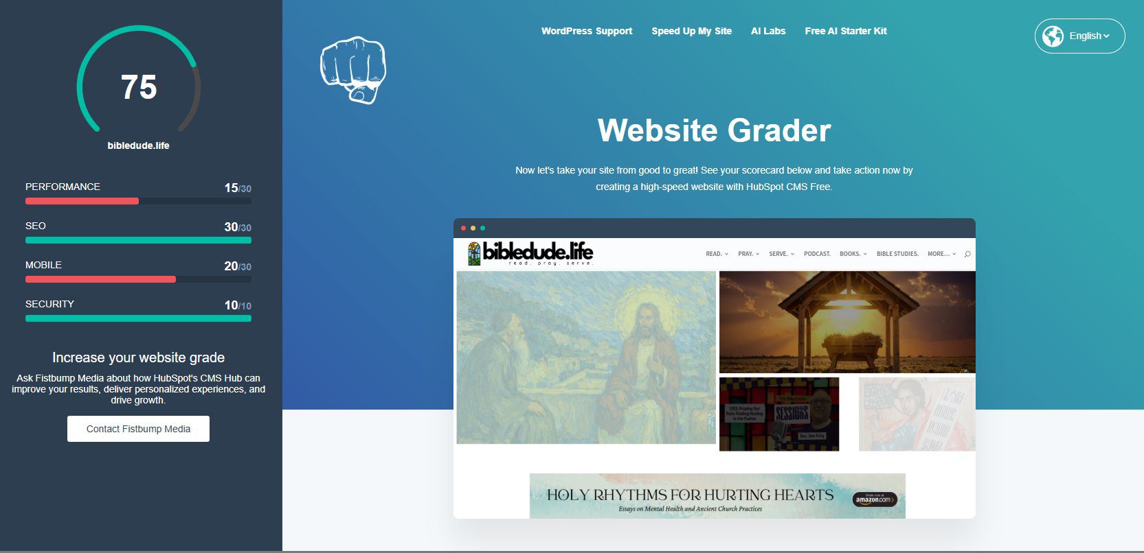 website score